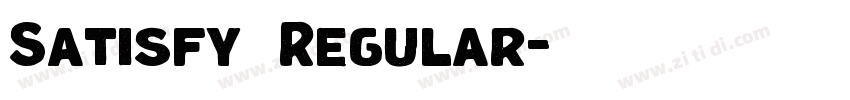 Satisfy  Regular字体转换